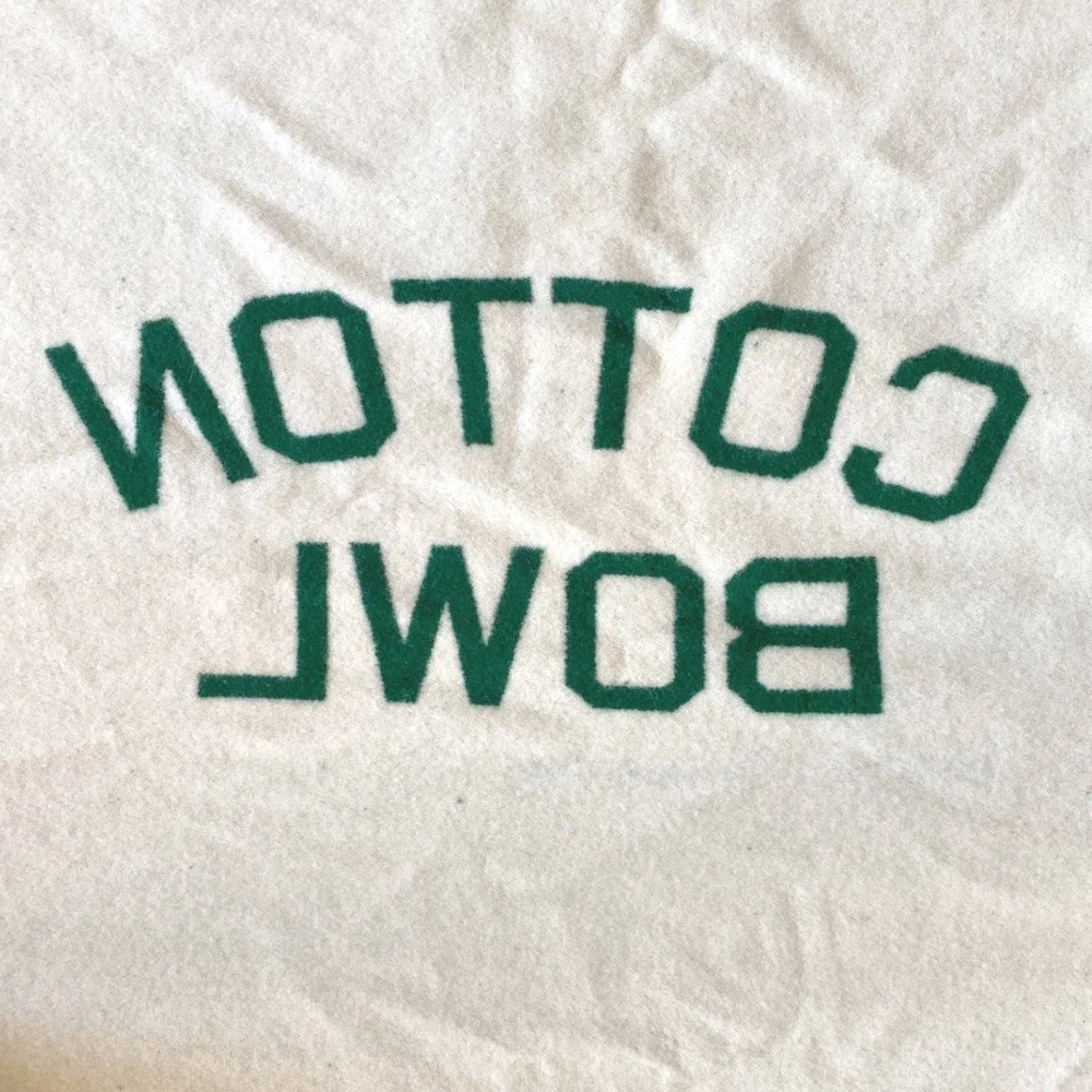 VTG PENDLETON Cotton Bowl Classic SEC College Football Wool Blanket Green 64x74